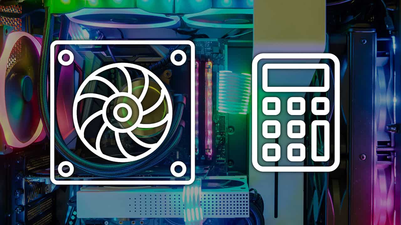 PC airflow calculator for case fan placement and cooling